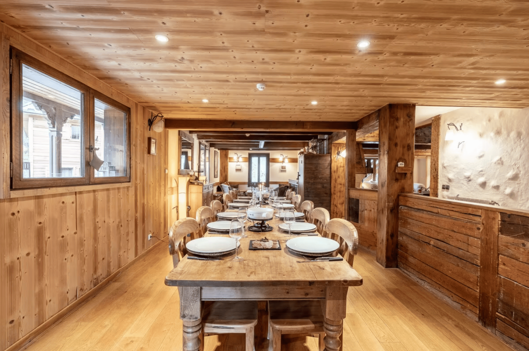 Salle à manger chalet